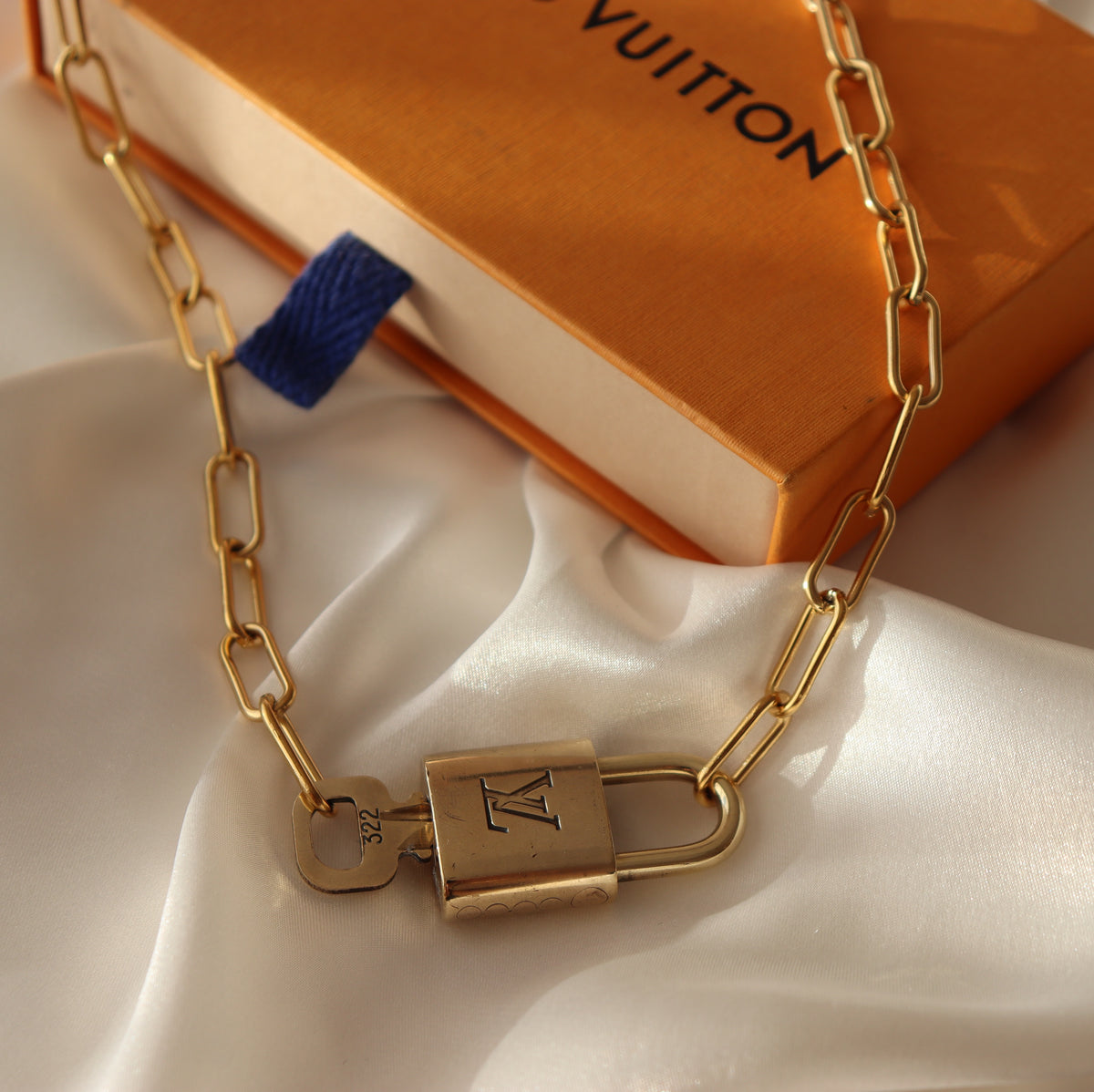 Repurposed Louis Vuitton Lock and Key Necklace – Reluxe Vintage