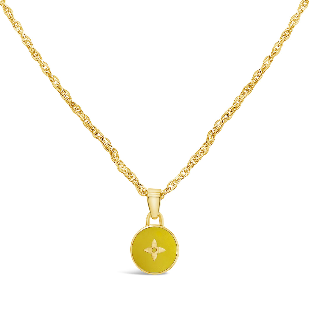 Rework Vintage Louis Vuitton Yellow Flower Necklace