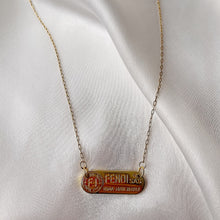 Load image into Gallery viewer, Rework Vintage Gold Fendi Emblem on Necklace