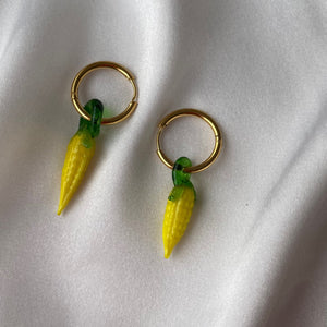 Glass Fruit and Veggie Earrings