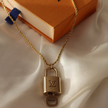 Load image into Gallery viewer, Rework Louis Vuitton Lock With Key on Necklace