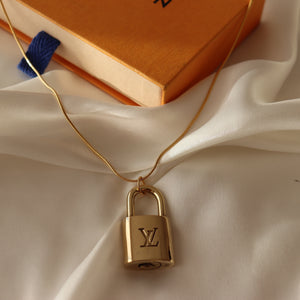 Rework Vintage Louis Vuitton Lock on Necklace (No Key) – Relic the