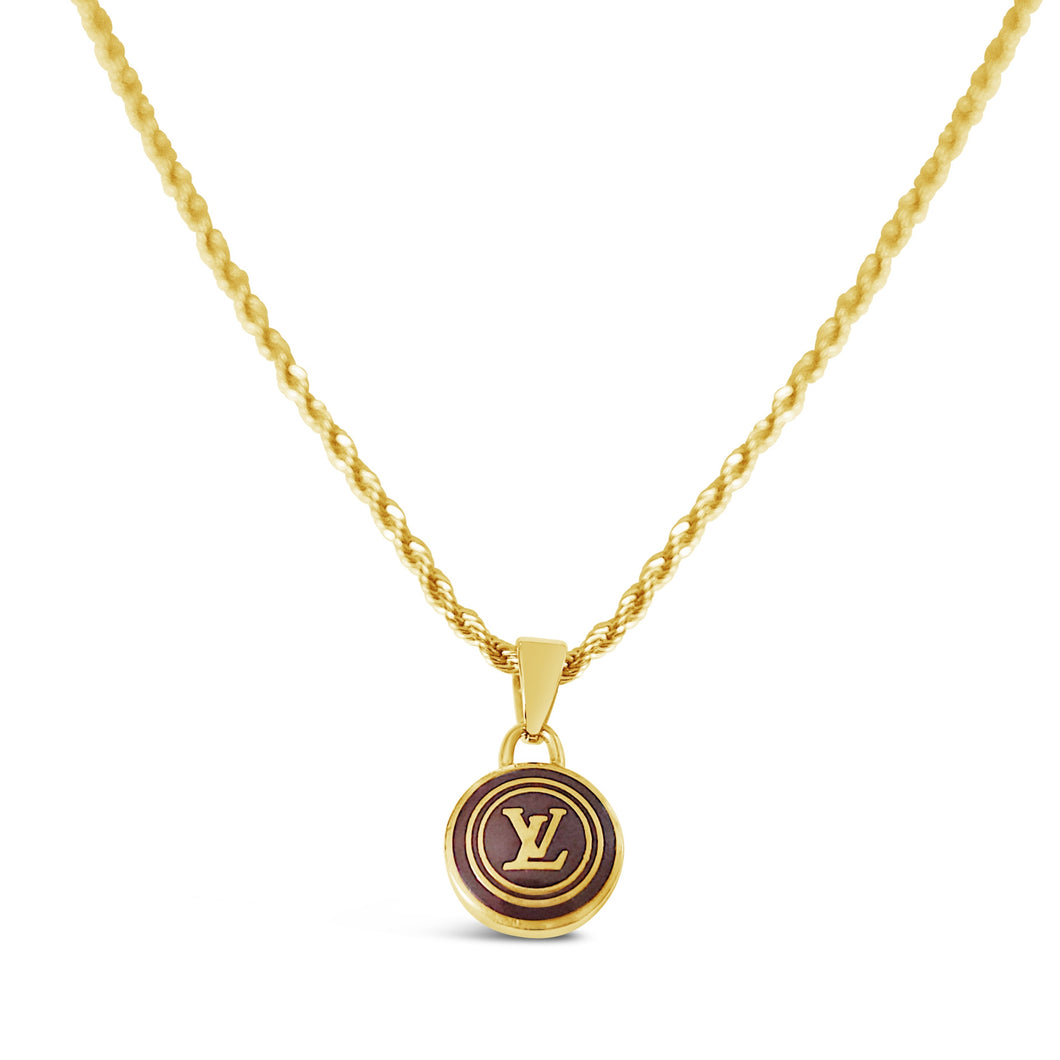 Rework Vintage Louis Vuitton Brown LV Necklace – Relic the Label