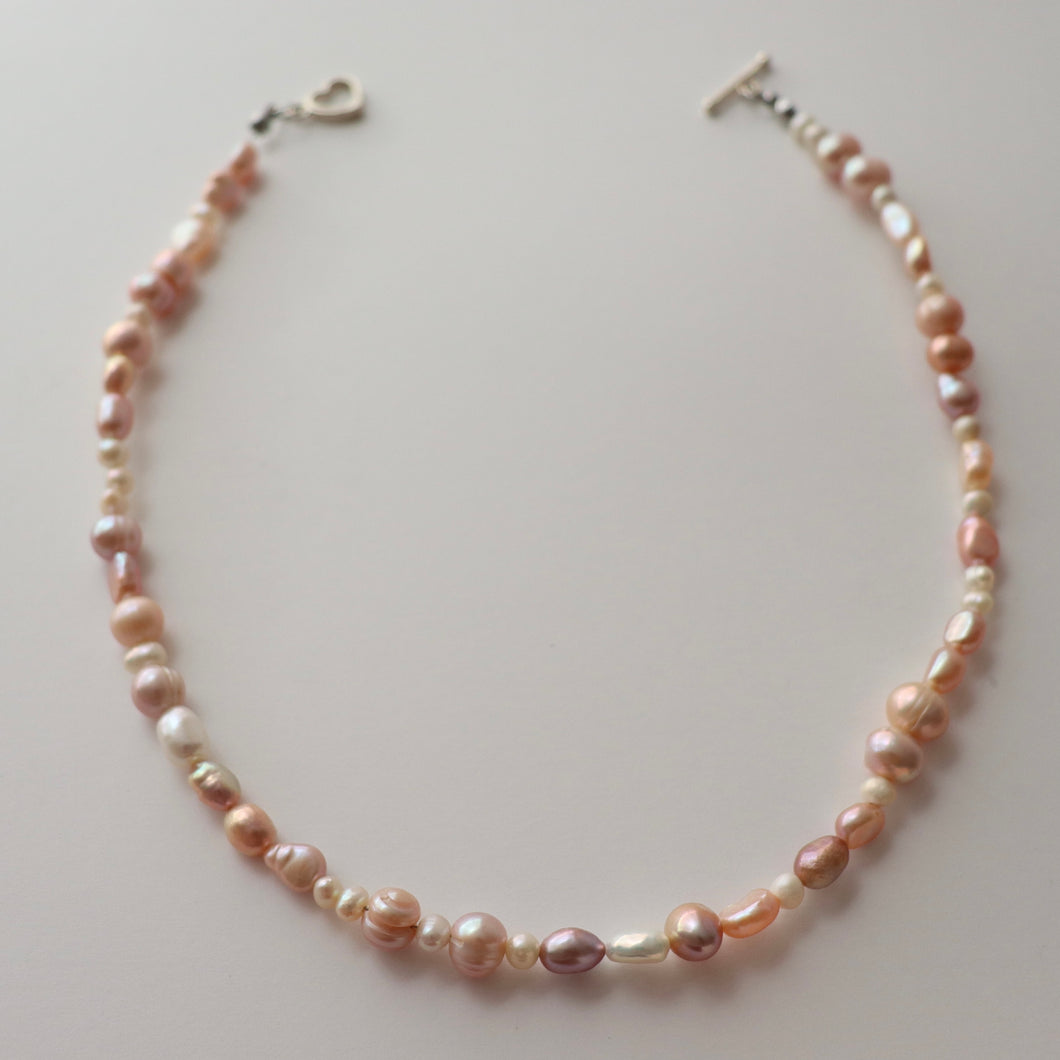 Pink Tone Freshwater Pearl Necklace