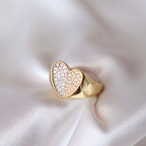 The Power of Love Adjustable Signet Ring