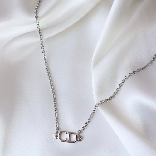 Rework Vintage Dior CD on Necklace