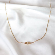 Load image into Gallery viewer, Rework Vintage Gold Dior CD on Necklace or Bracelet