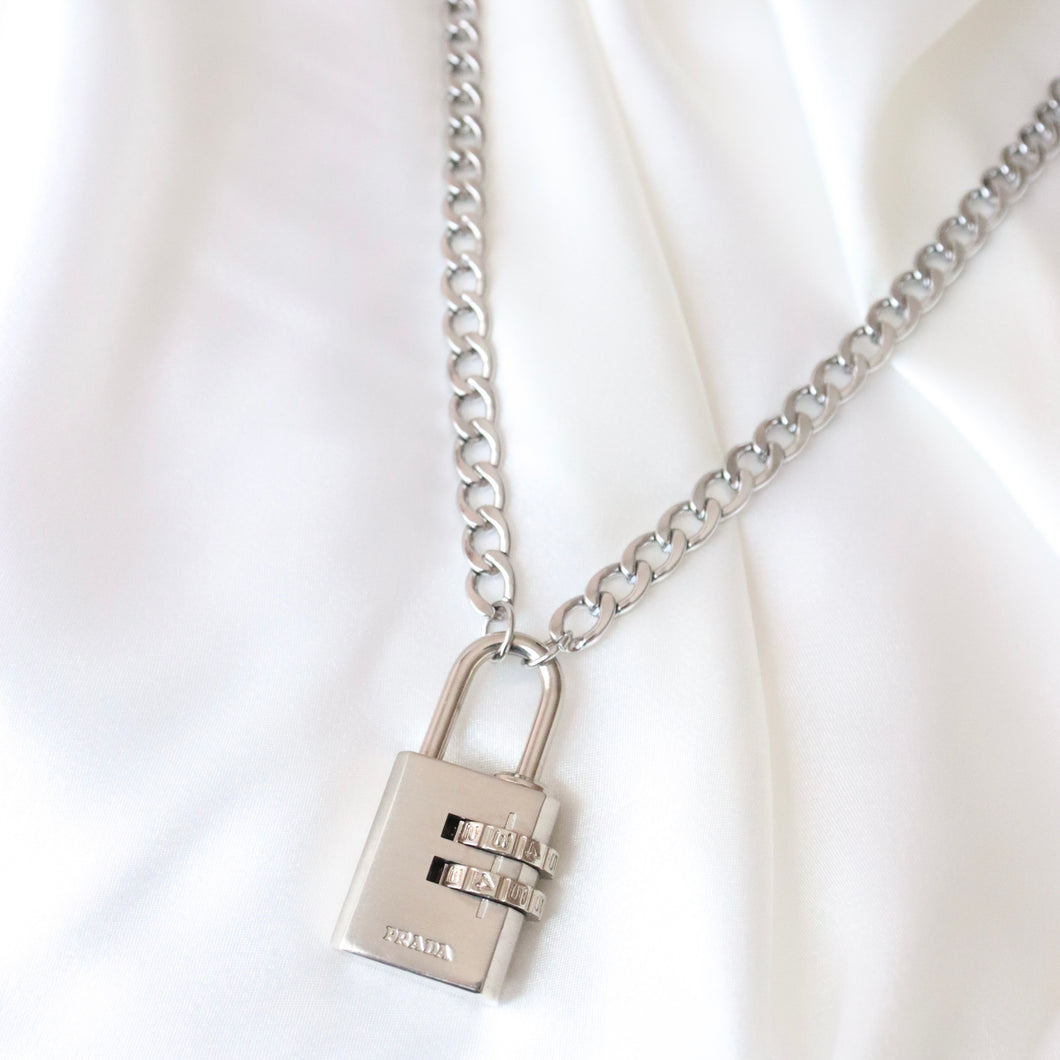 Chain Necklace with Combination Lock